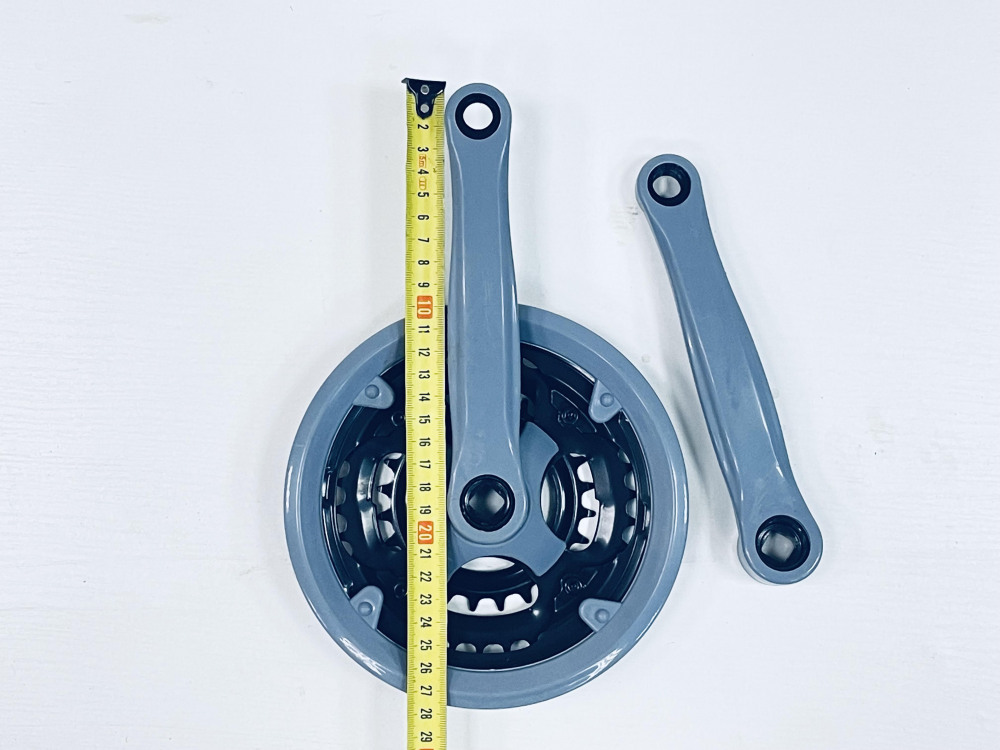 Шатун комплект спорт. сталь KINGS серый 24/34/42 170mm, код 40440